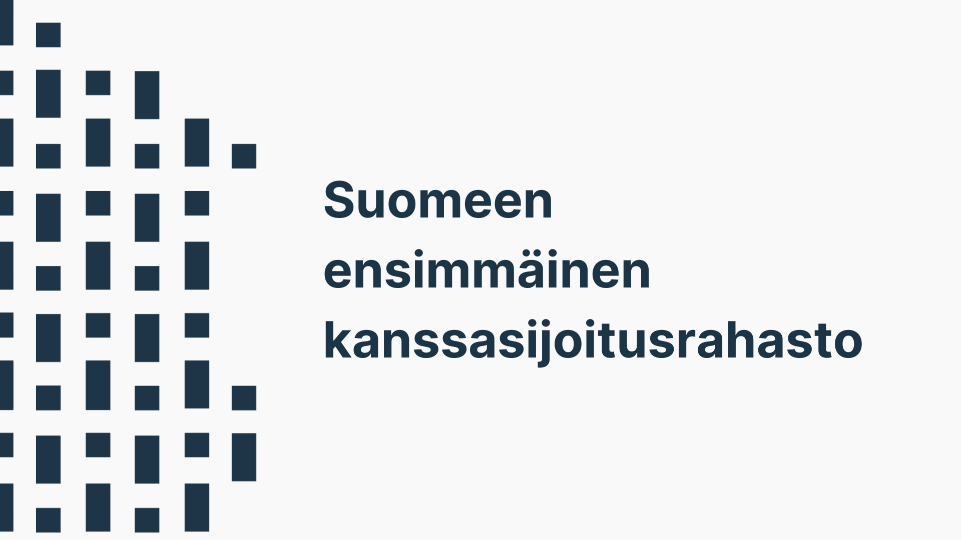 Kanssasijoitusrahasto Suomeen